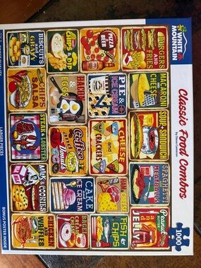 Classic Food Combos Puzzle - Colorful Vintage Food Signs